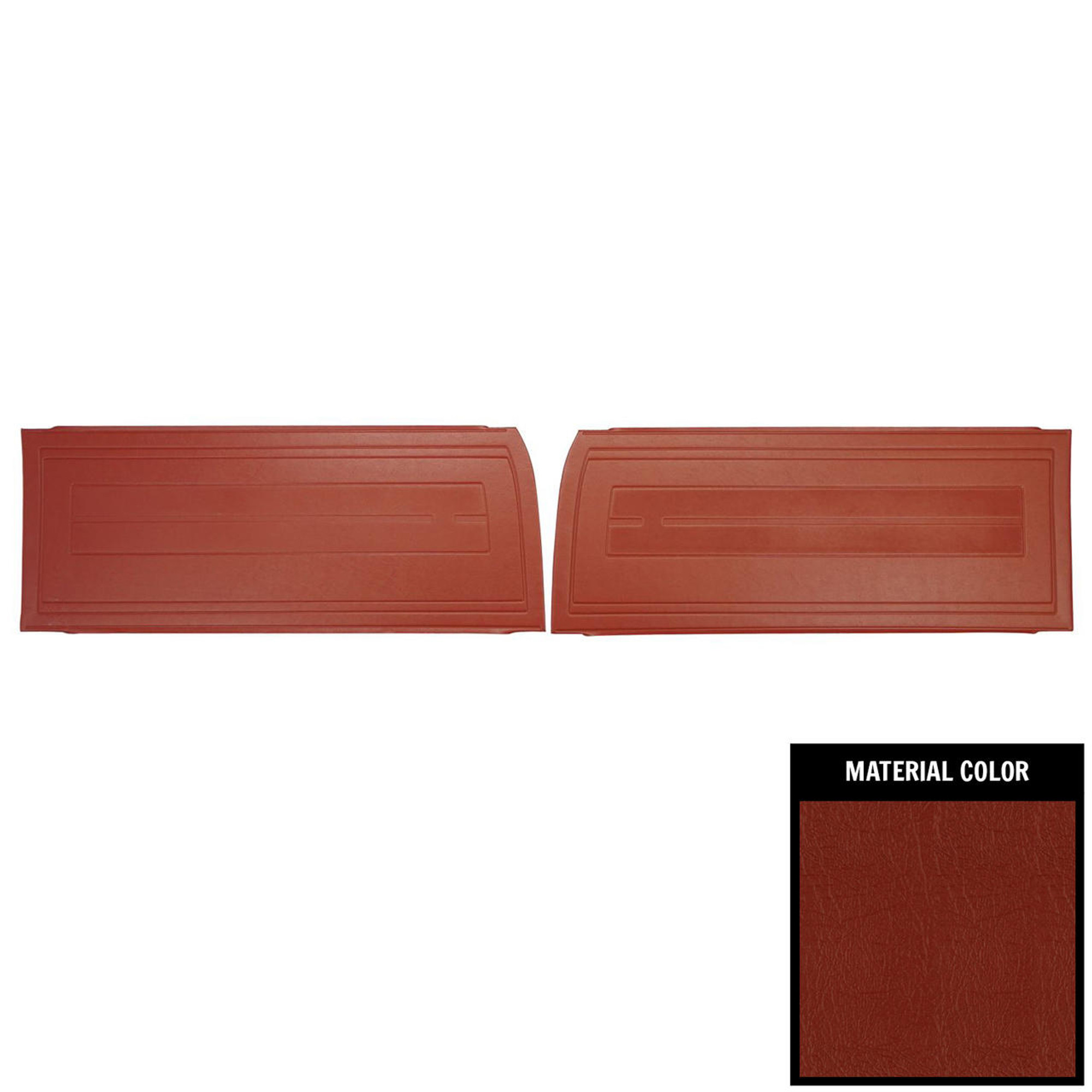 PUI Interiors 1964 Chevrolet Nova/SS Red Front Door Panels - 64XD64