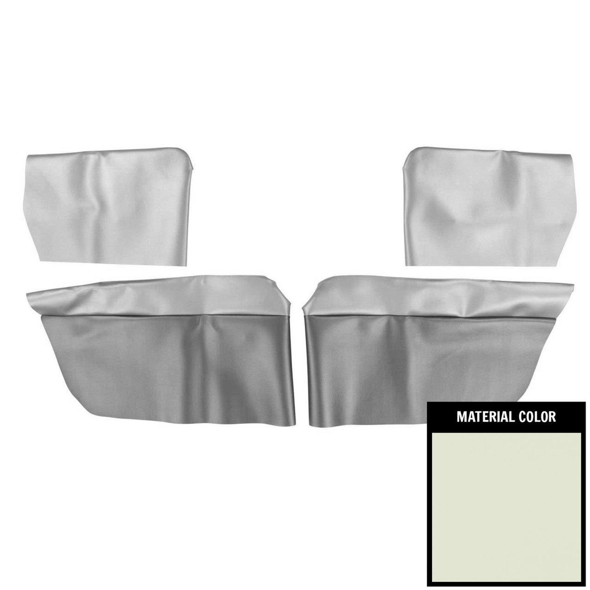 PUI Interiors 1965-1966 Chevrolet Chevelle Convertible Fawn Rear Armrest Covers - 65AR22