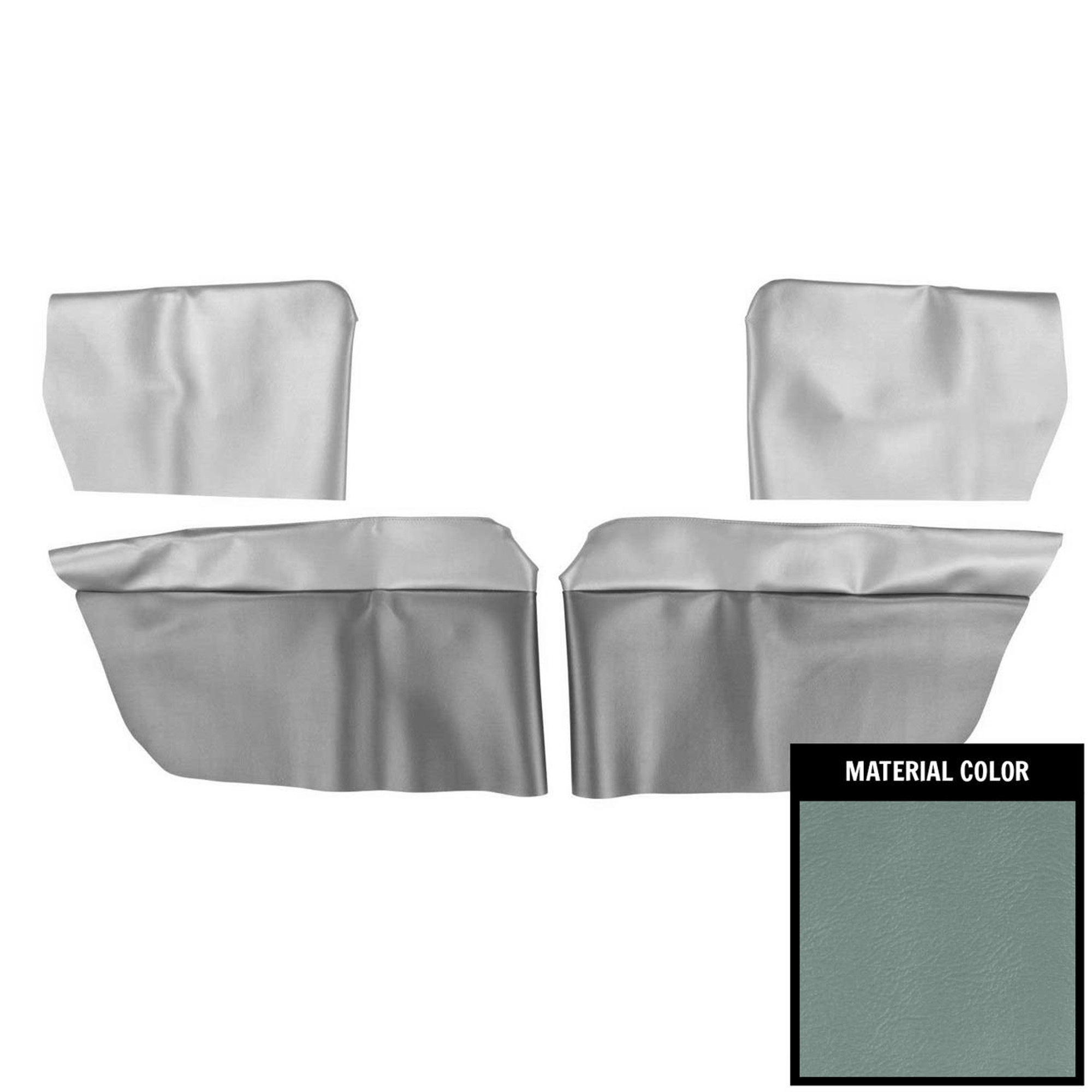 PUI Interiors 1965 Chevrolet Chevelle Convertible Slate Blue Rear Armrest Covers - 65AR44