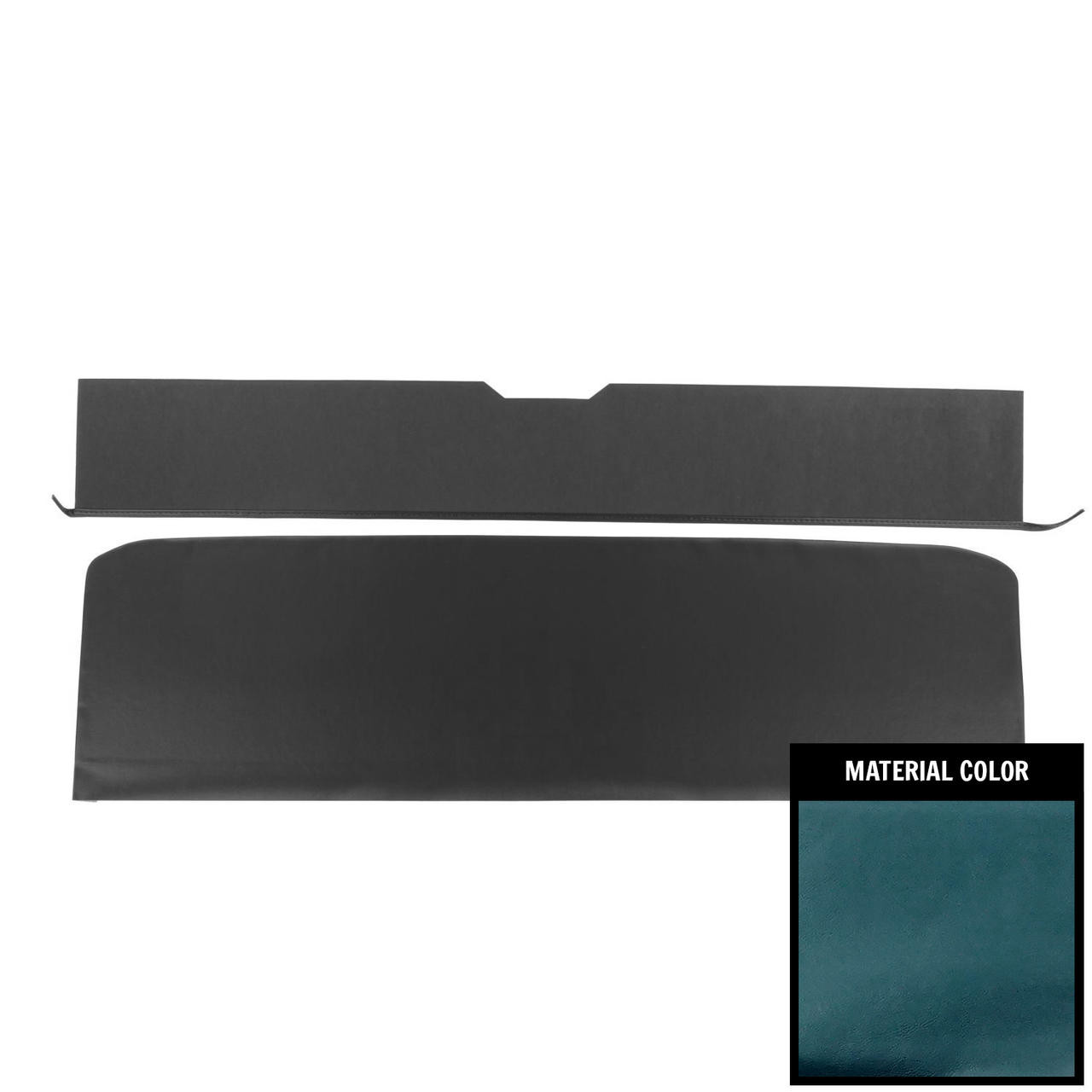 PUI Interiors 1965-1967 Chevelle/GTO/Cutlass/Skylark Convt GTO Blue Rear Seat Trim Panels - 65AS15VB