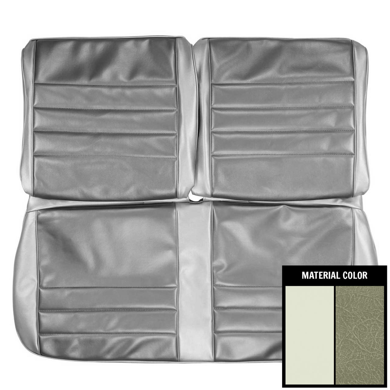 PUI Interiors 1965 Chevrolet Chevelle 2 Tone Fawn Front Bench Seat Cover - 65AS21B