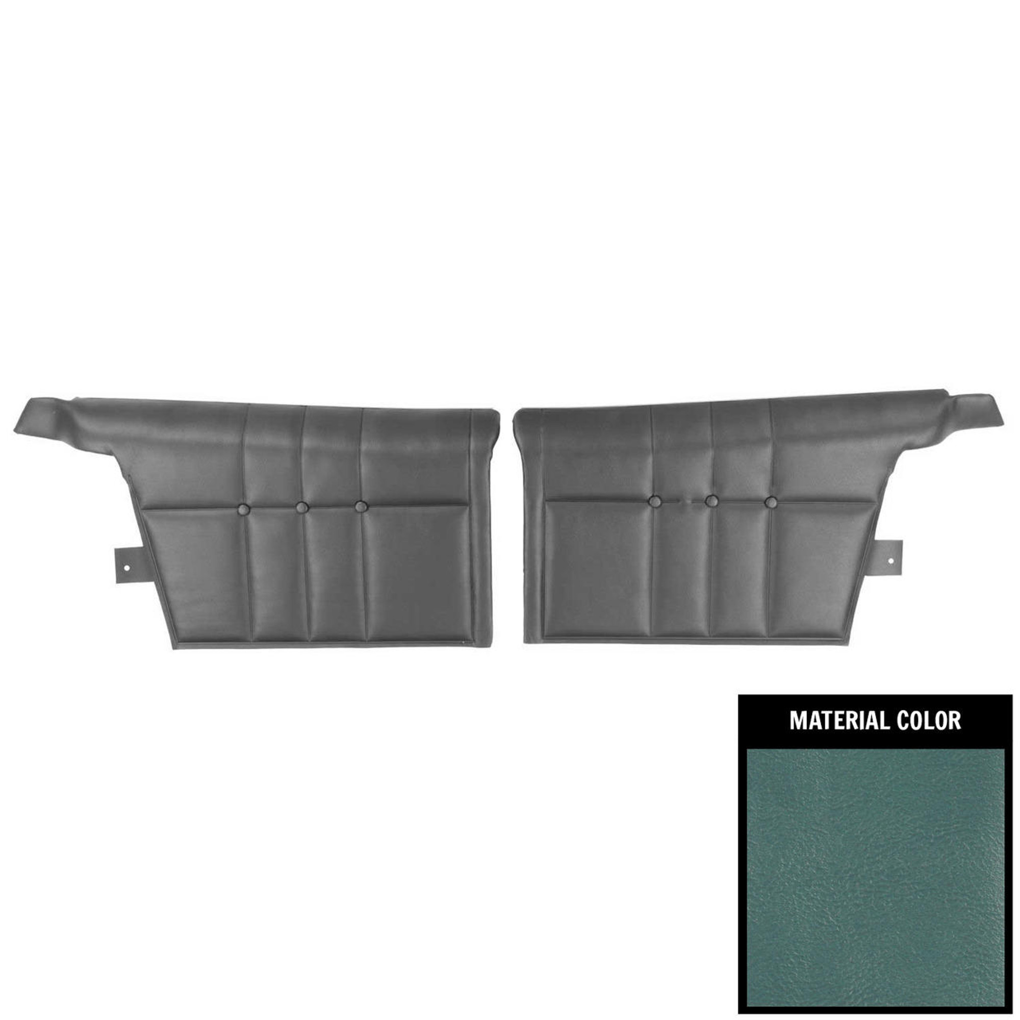 PUI Interiors 1965 Chevrolet Impala Convertible Pre-Assembled Light Blue Rear Door Panels - 65BDN12VP