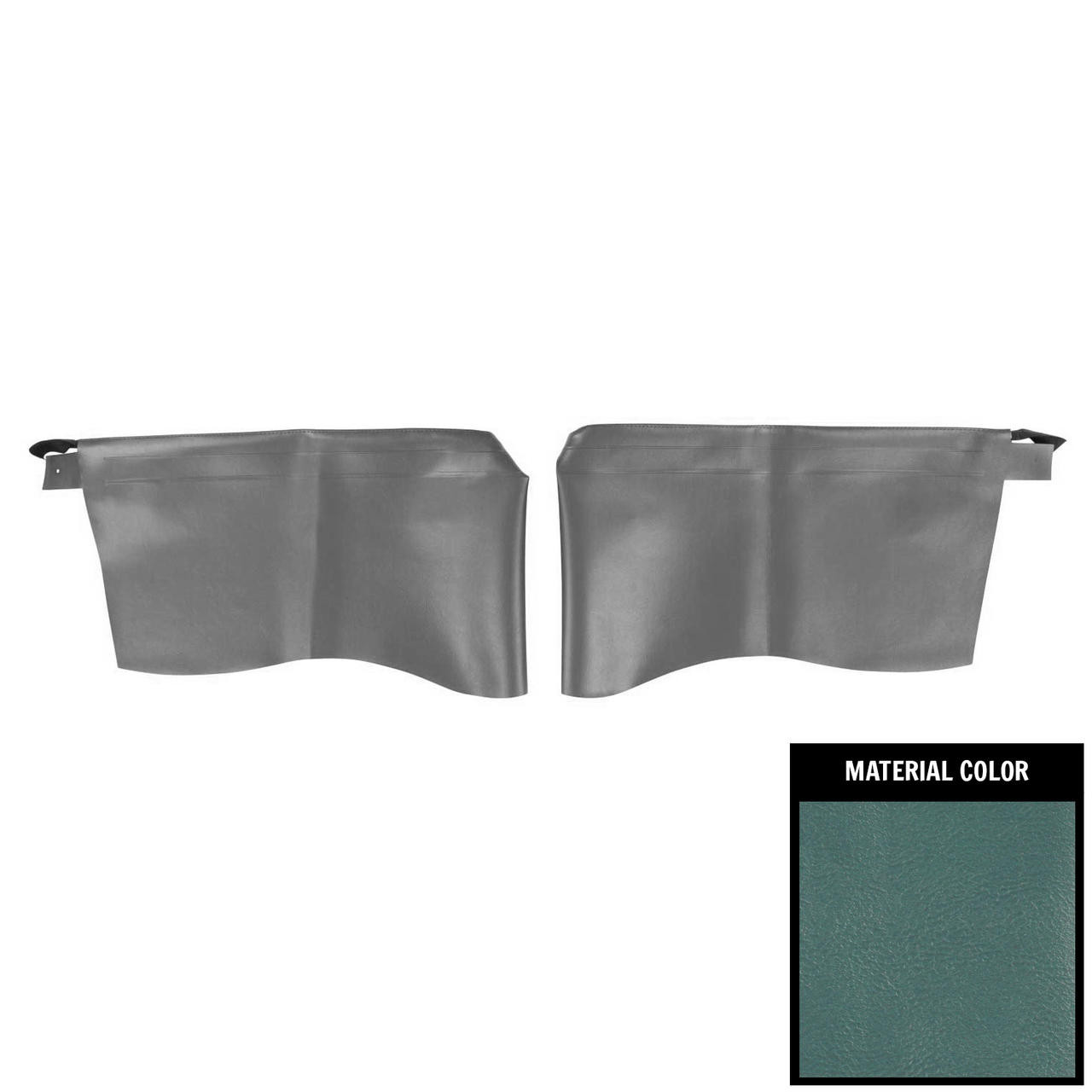 PUI Interiors 1965 Chevrolet Impala SS Hardtop Light Blue Rear Armrest Covers - 65BR12C