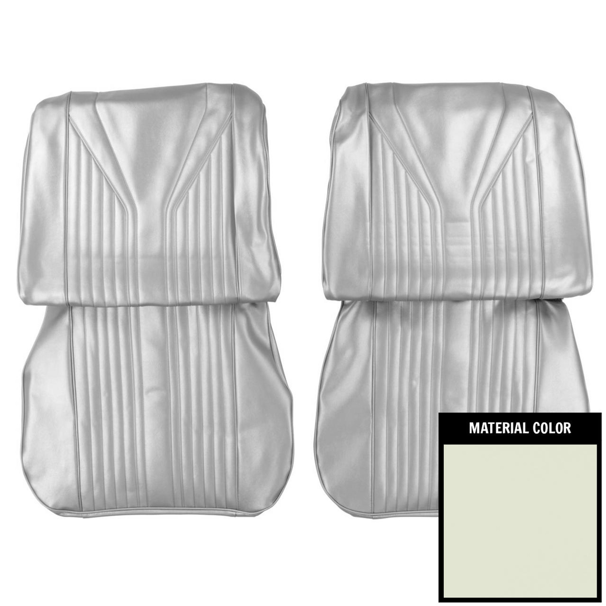 PUI Interiors 1965 Chevrolet Impala/SS Fawn Front Bucket Seat Covers - 65BS22U