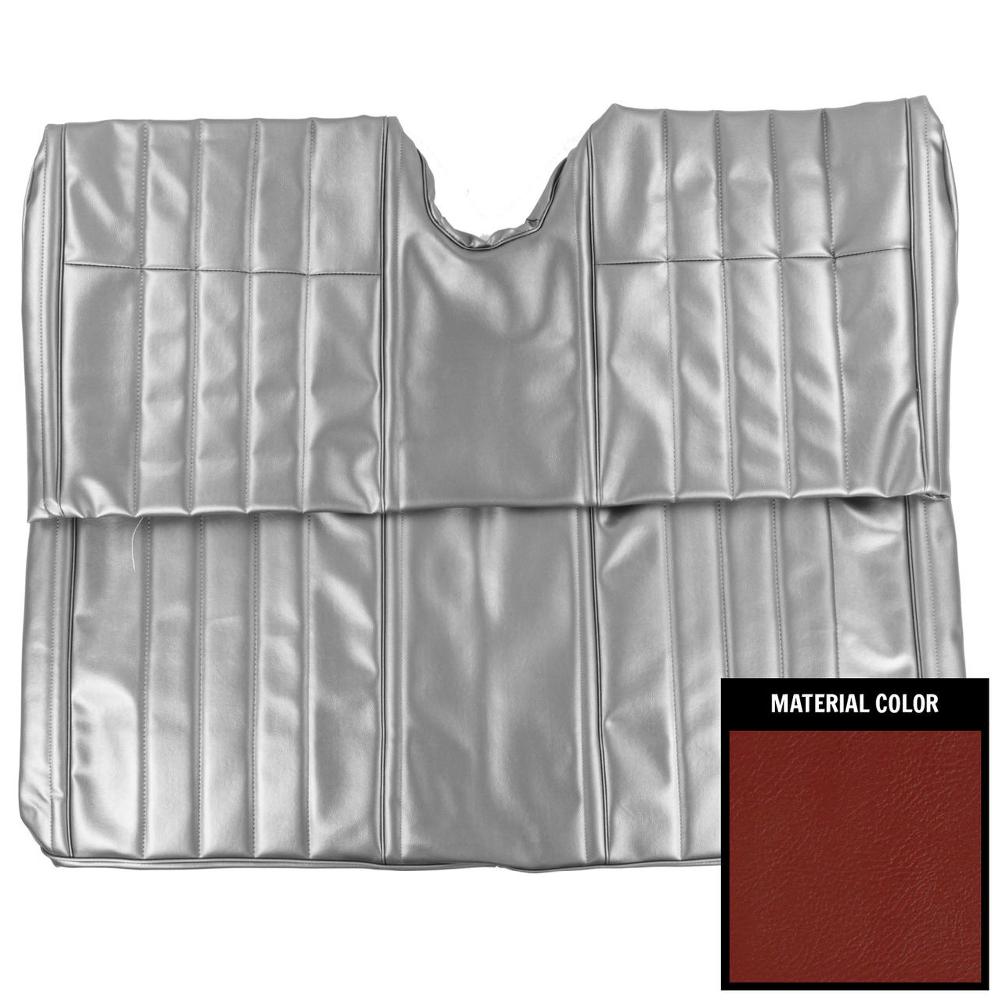 PUI Interiors 1965 Chevrolet Impala Convertible Red Rear Bench Seat Cover - 65BSN30V