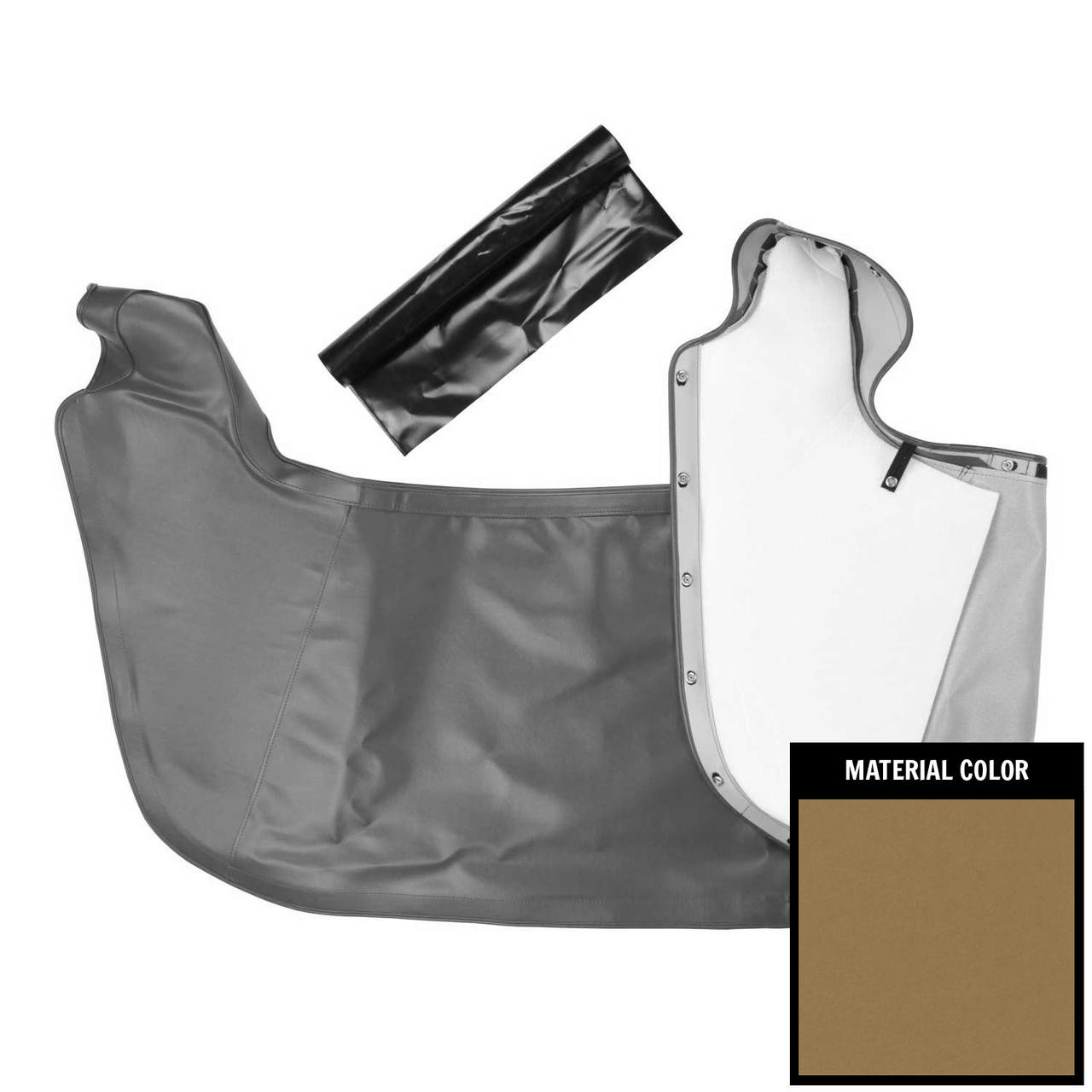 PUI Interiors 1965-1968 Chevrolet Impala Light Saddle Convertible Top Boot - 65BT35