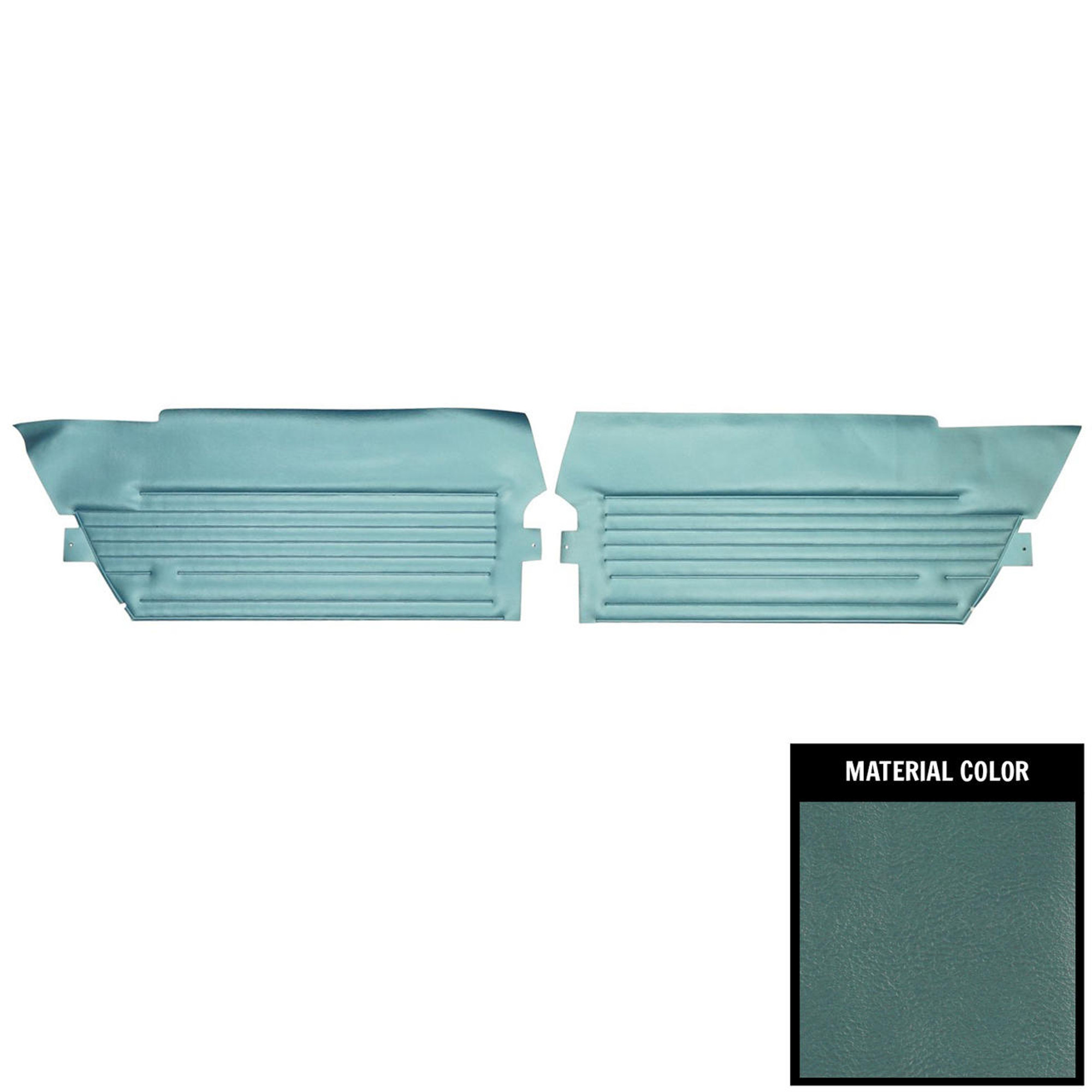 PUI Interiors 1965 Oldsmobile Cutlass Holiday Hardtop Light Blue Rear Door Panels - 65CD12CH