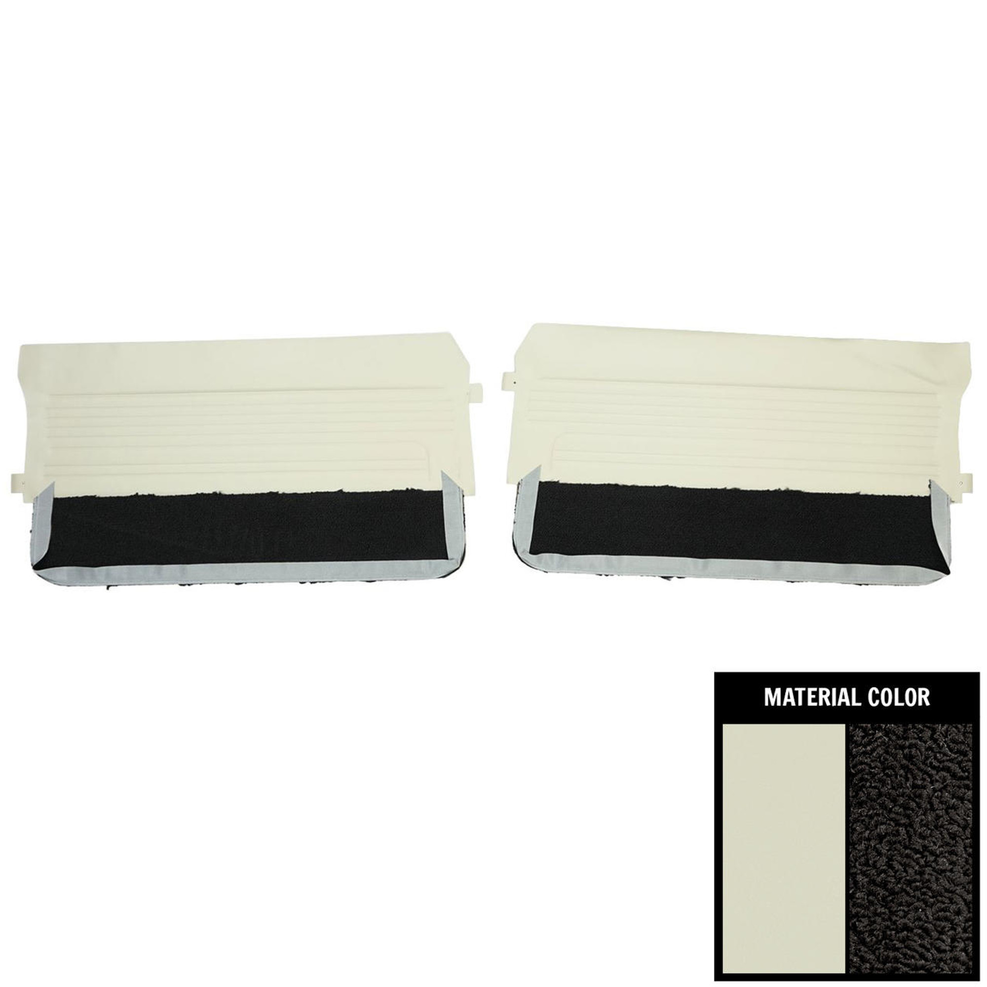 PUI Interiors 1965 Oldsmobile Cutlass Holiday Off White Front Door Panels - 65CD40H