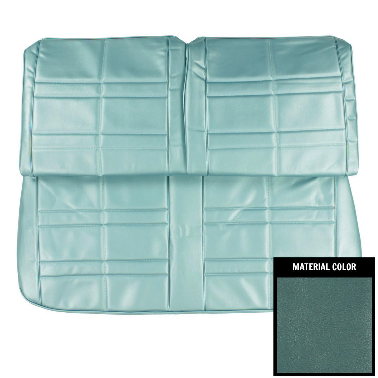 PUI Interiors 1965 Oldsmobile Cutlass Sport Light Blue Front Bench Seat Cover - 65CS12BS