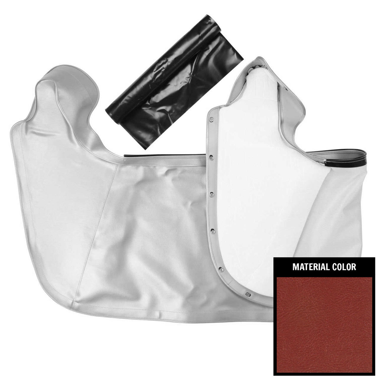 PUI Interiors 1965-1967 Pontiac B-Body Metallic Red Convertible Top Boot - 65PBT08