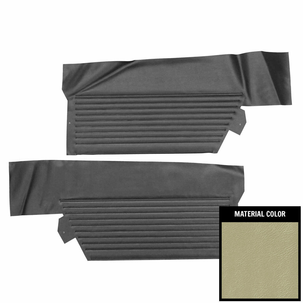 PUI Interiors 1965 Pontiac 22 Hardtop Parchment Rear Door Panels - 65PD227C