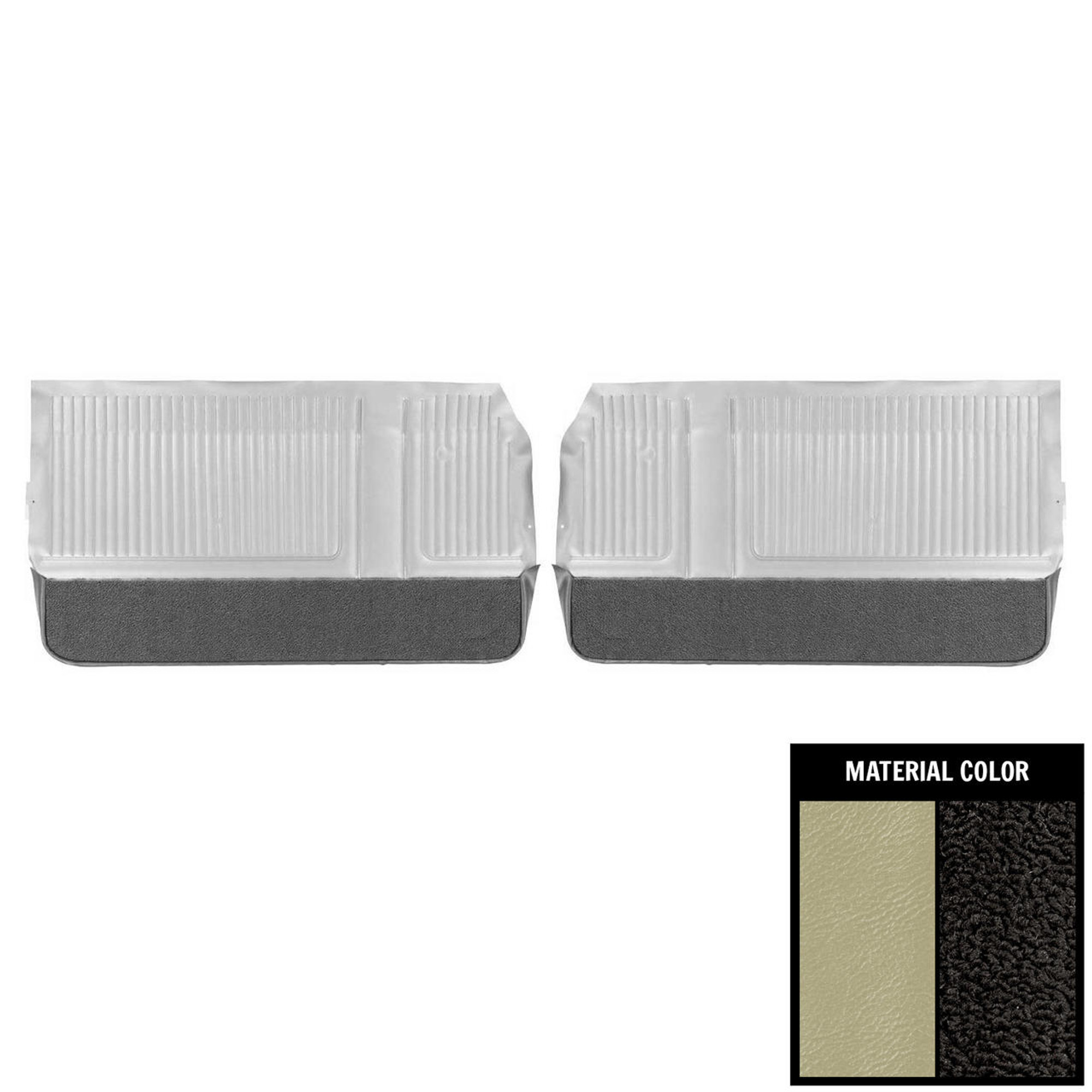 PUI Interiors 1965 Pontiac Grand Prix Parchment Front Door Panels - 65PD27