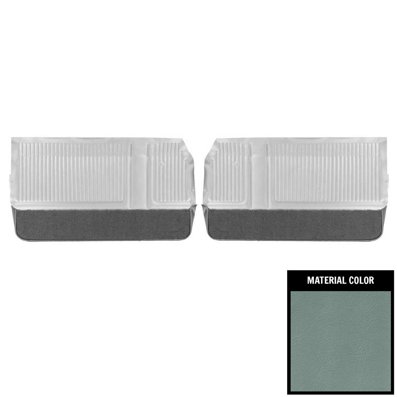 PUI Interiors 1965 Pontiac Grand Prix Slate/Blue Front Door Panels - 65PD44