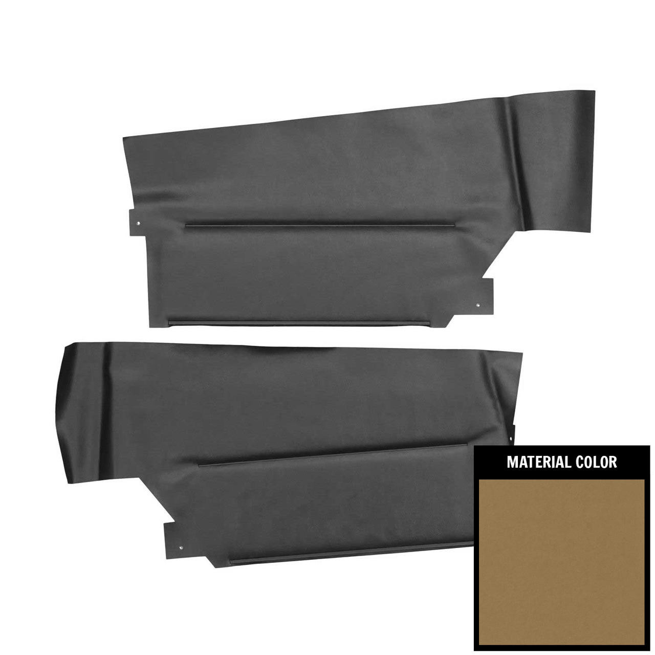 PUI Interiors 1965 Buick Riviera Custom Convertible Light Saddle Rear Door Panels - 65UDRC35C