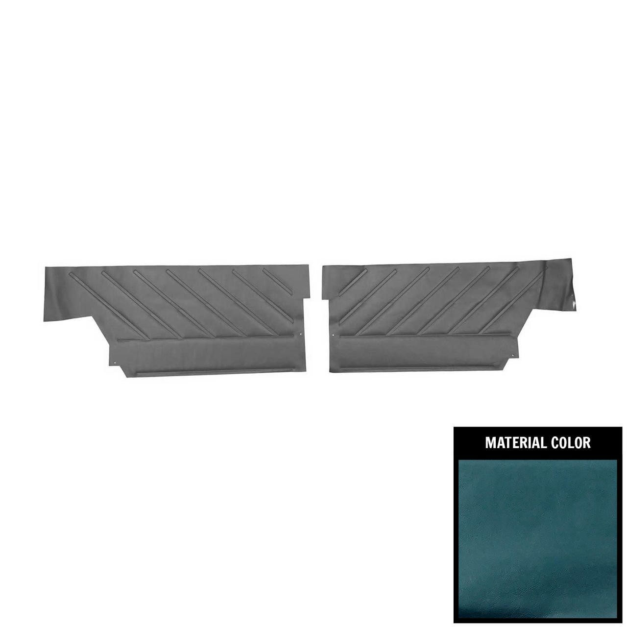 PUI Interiors 1965 Buick Wildcat Custom Hardtop Blue Rear Door panels - 65UDWC15C