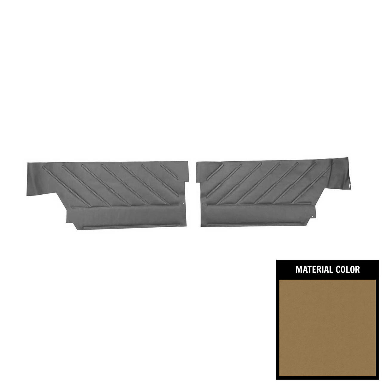 PUI Interiors 1965 Buick Wildcat Custom Hardtop Saddle Rear Door panels - 65UDWC35C