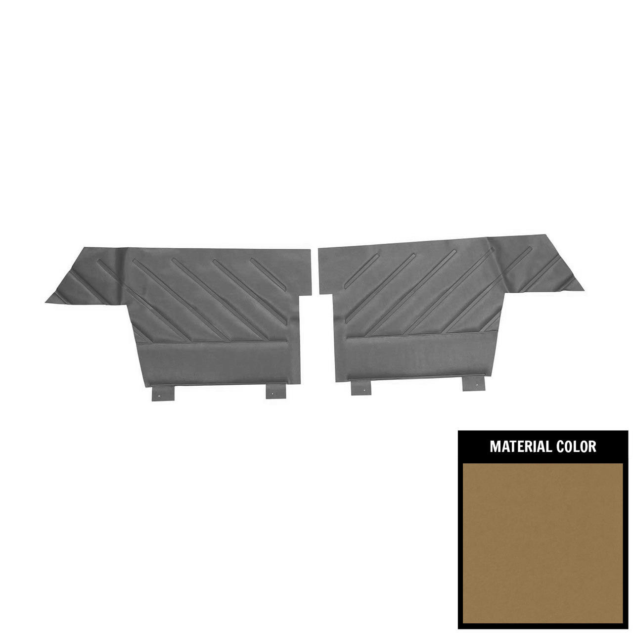 PUI Interiors 1965 Buick Wildcat Custom Convertible Saddle Rear Door panels - 65UDWC35V