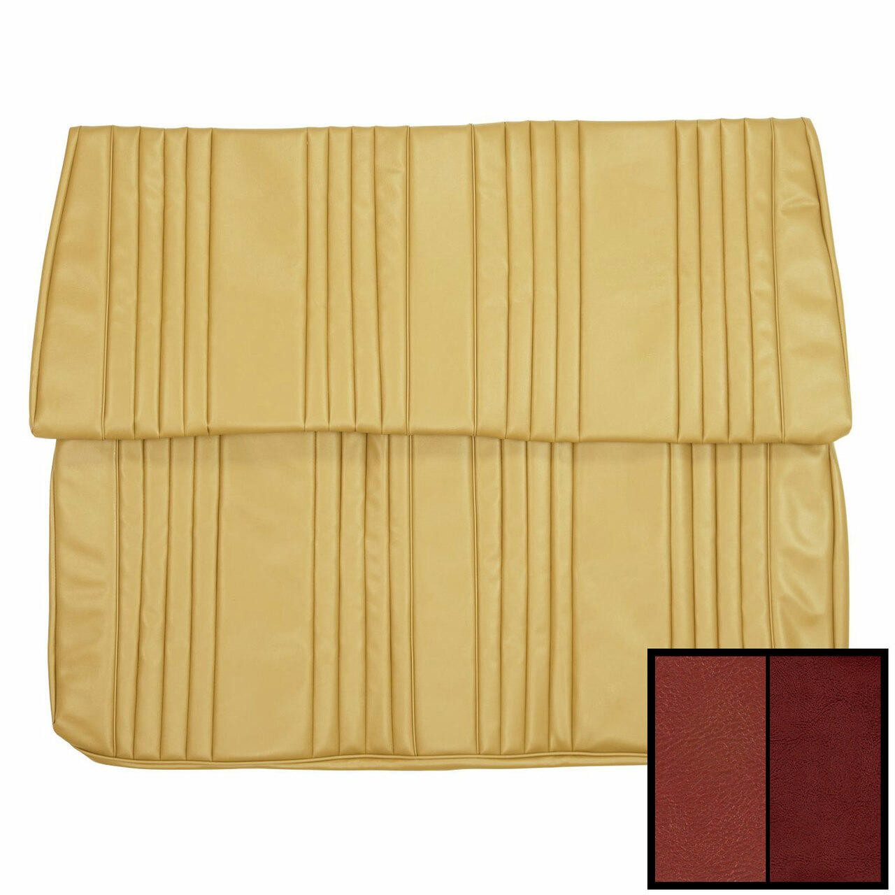 PUI Interiors 1965 Buick Skylark/GS Hardtop 2-Tone Red Rear Bench Seat Cover - 65US3308C