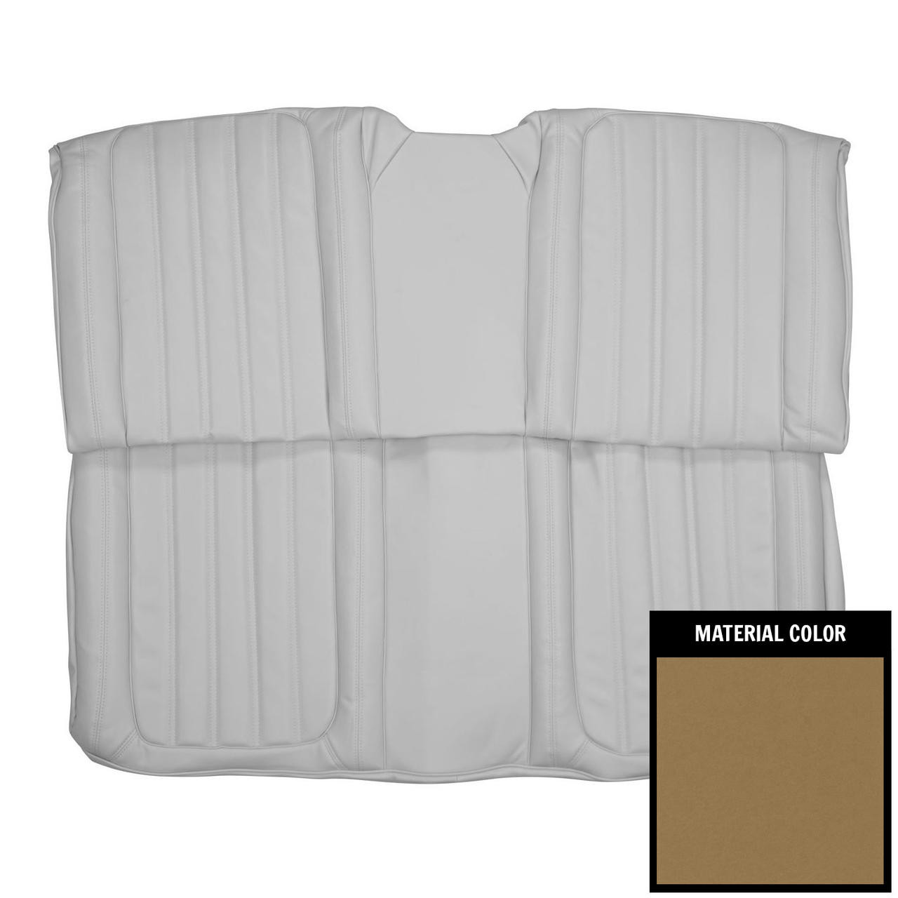 PUI Interiors 1965 Buick Wildcat/Custom Hardtop Light Saddle Rear Bench Seat Cover - 65USWC35C