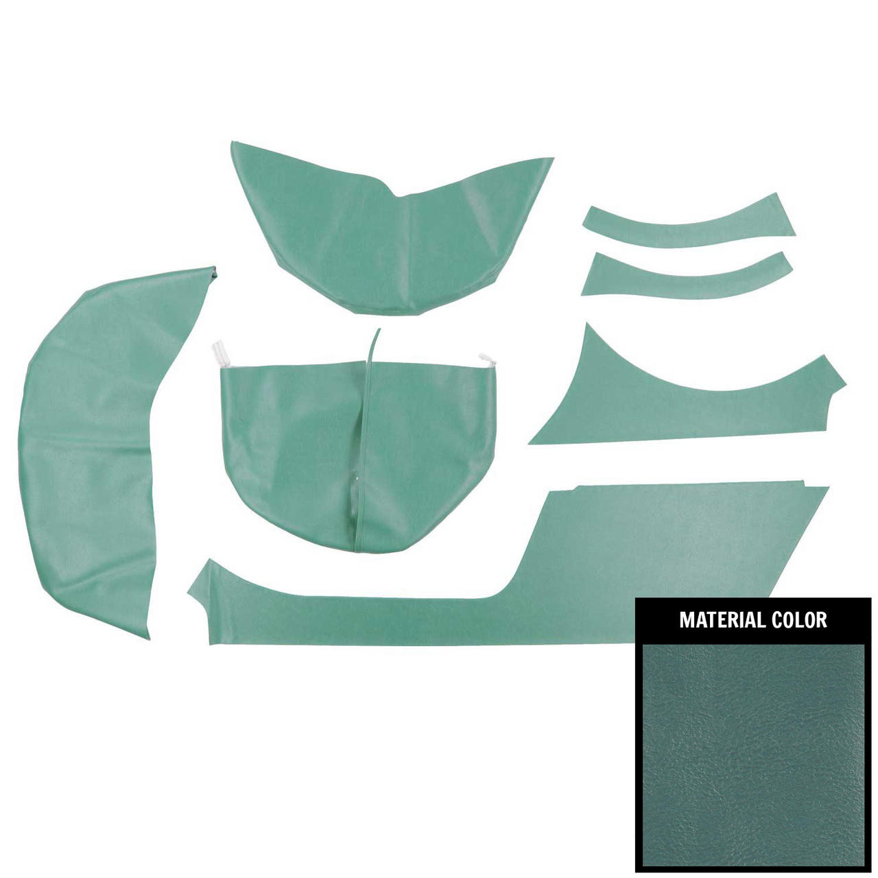 PUI Interiors 1965-1967 Chevrolet Nova Wagon Light Blue Cargo Area Cover - 65XR12W