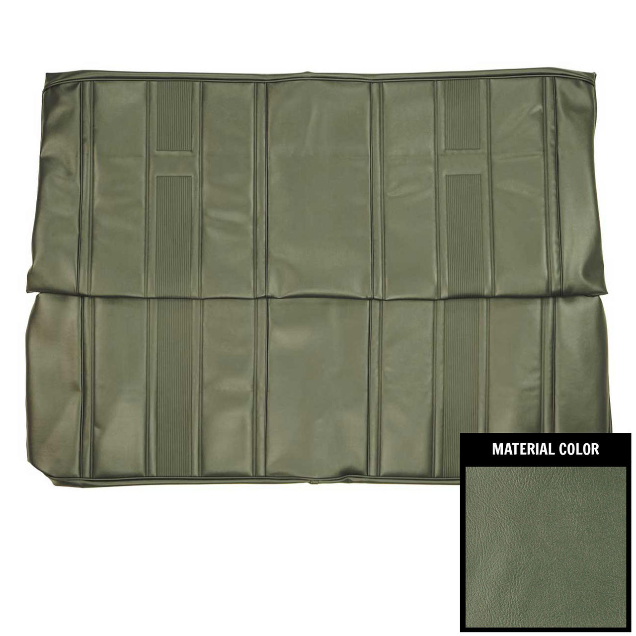 PUI Interiors 1965 Chevrolet Nova Hardtop Aqua Rear Bench Seat Cover - 65XS02C