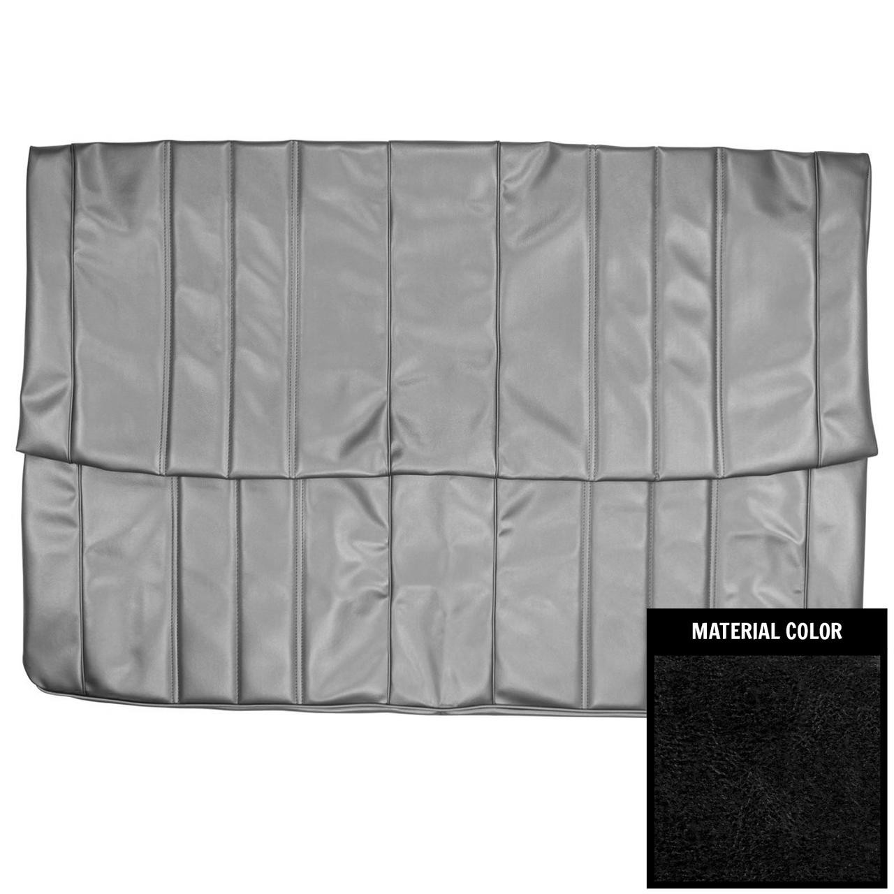 PUI Interiors 1966 Chevrolet Chevelle Hardtop Black Rear Seat Cover - 66AS10C