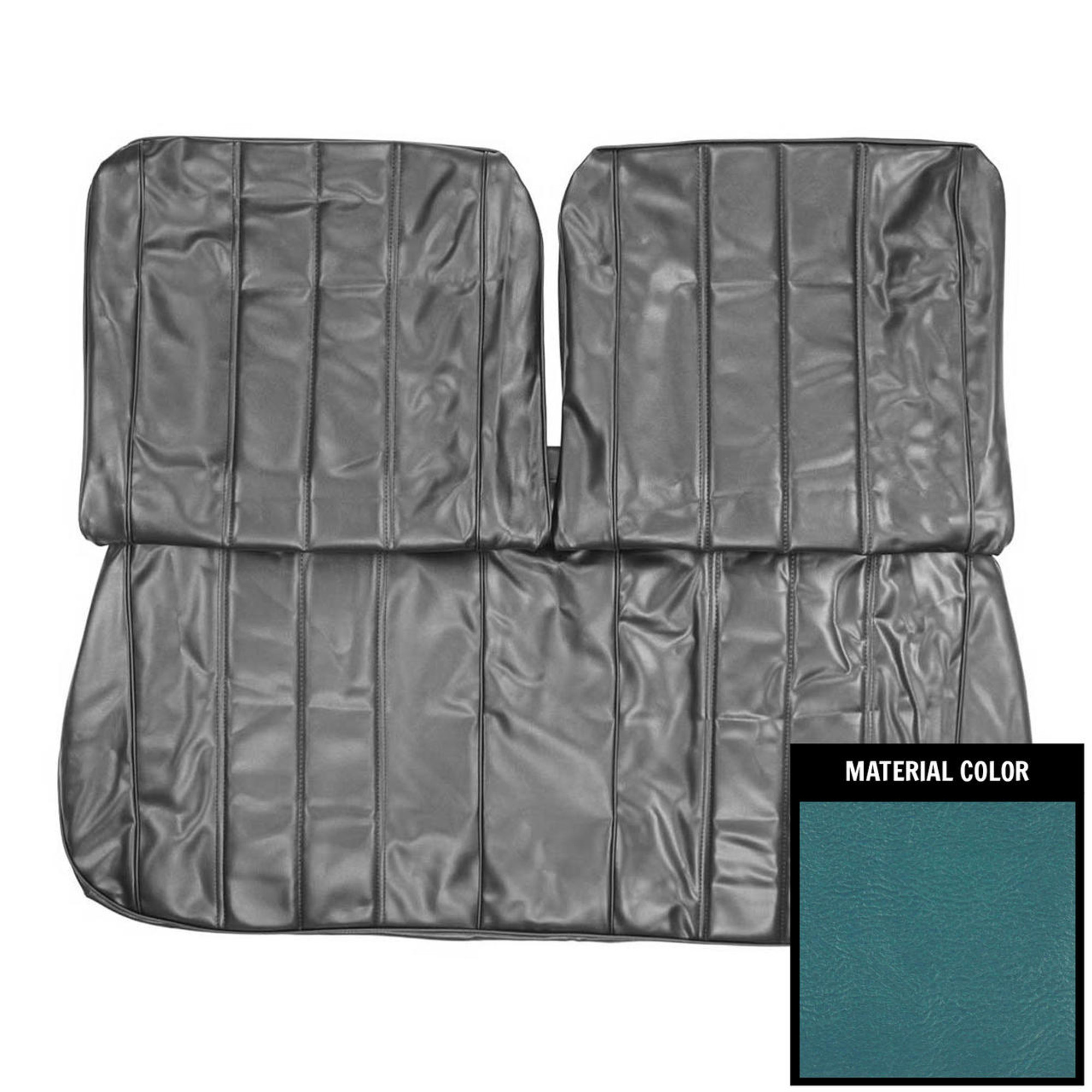 PUI Interiors 1966 Chevrolet Chevelle Bright Blue Front Bench Seat Cover - 66AS14B