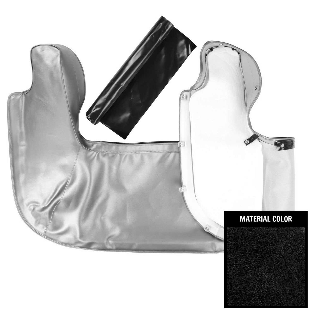 PUI Interiors 1966-1967 A-Body Black Convertible Top Boot - 66AT10