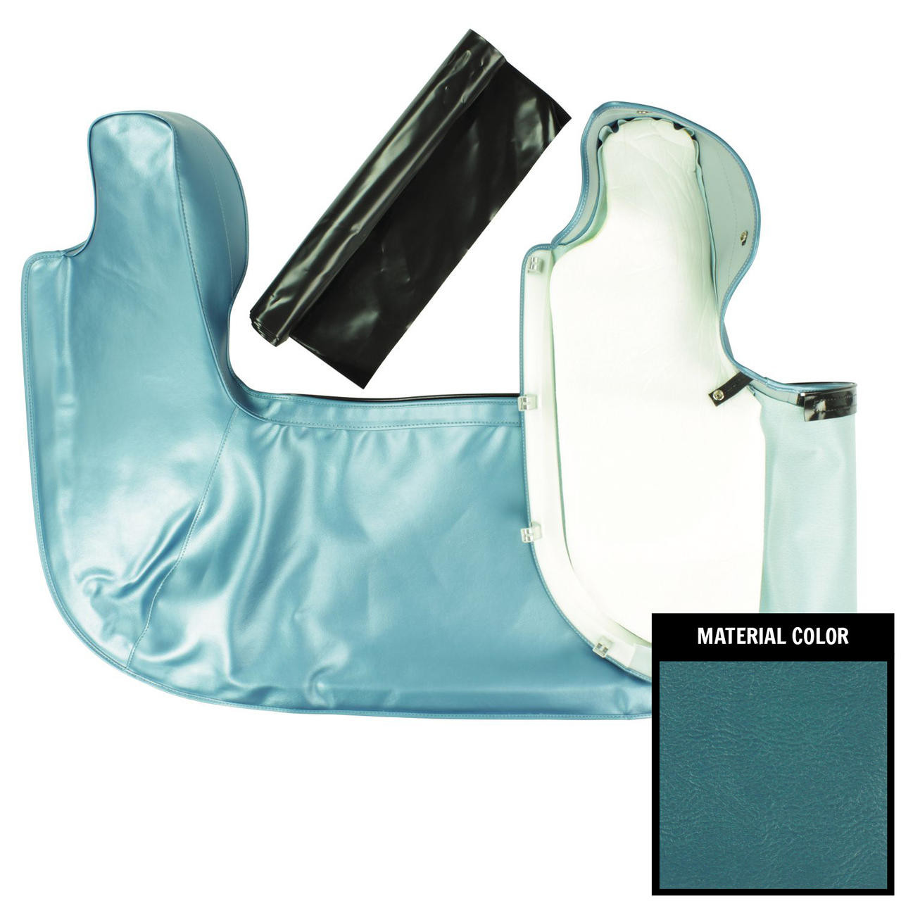PUI Interiors 1966-1967 Chevrolet Chevelle Bright Blue Convertible Top Boot - 66AT14
