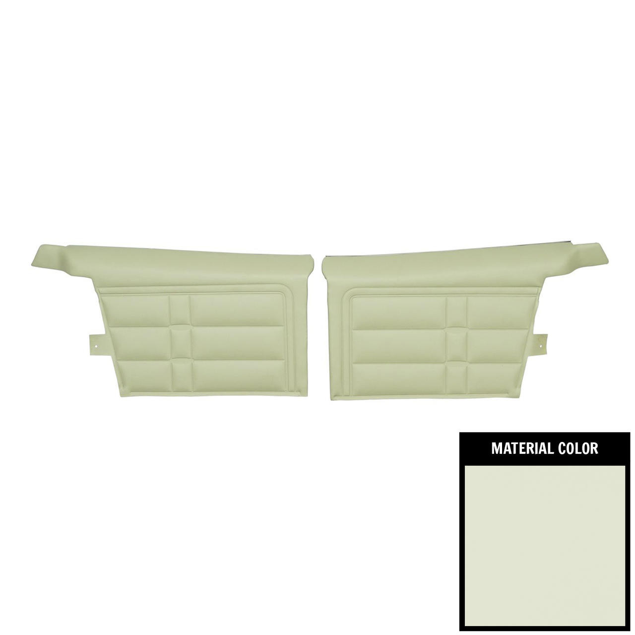 PUI Interiors 1966 Chevrolet Impala SS Convertible Pre-Assembled 2 Tone Fawn Rear Door Panels - 66BD21V-P