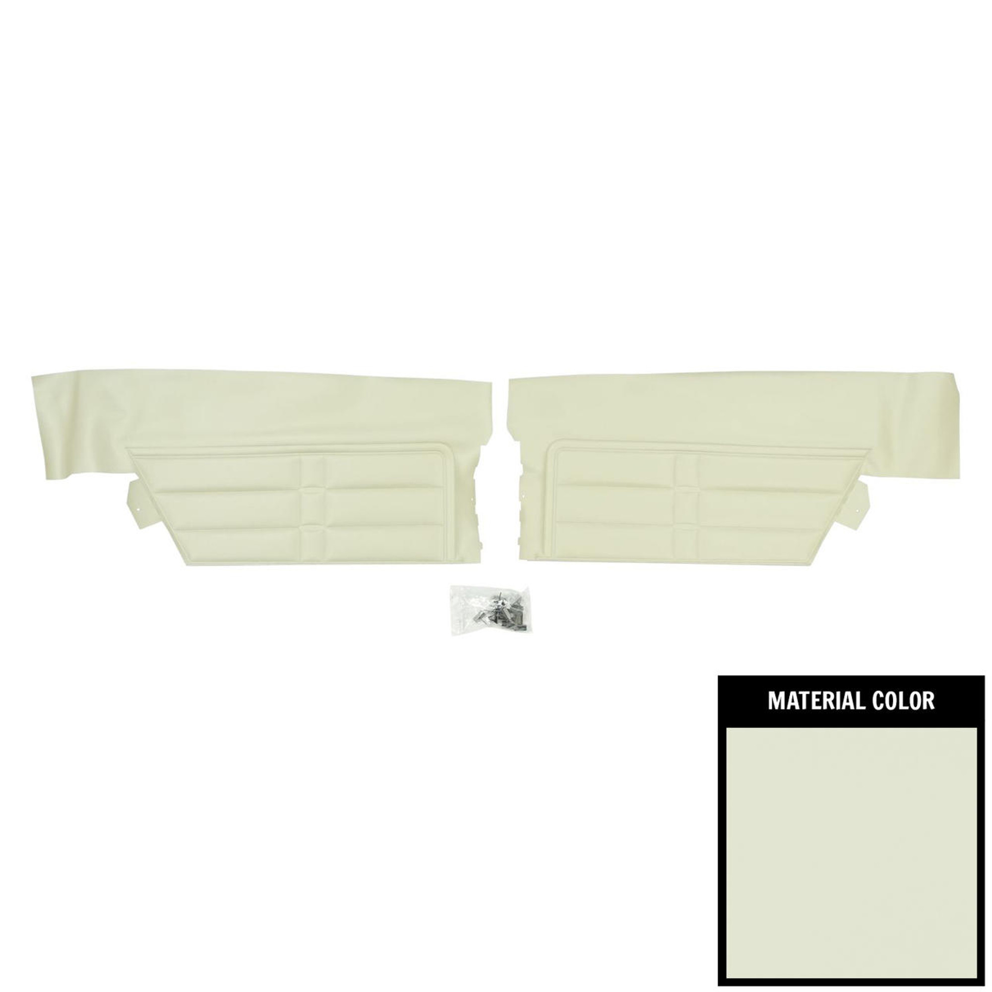 PUI Interiors 1966 Chevrolet Impala/SS Hardtop Fawn Rear Door Panels - 66BD22C