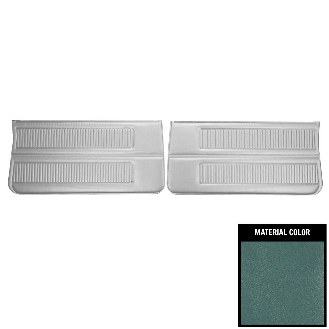 PUI Interiors 1966 Pontiac Tempest Custom Light Blue Front Door Panels - 66GDT12