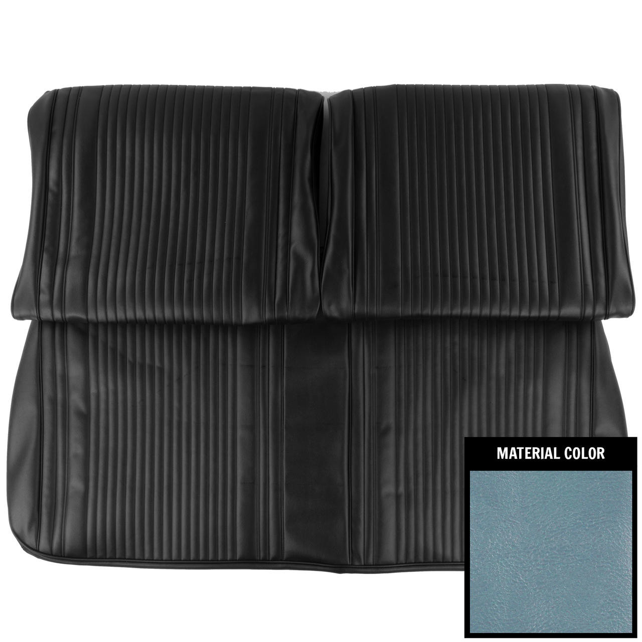 PUI Interiors 1966 Pontiac Tempest Custom Light Blue Front Bench Seat Cover - 66GST12B