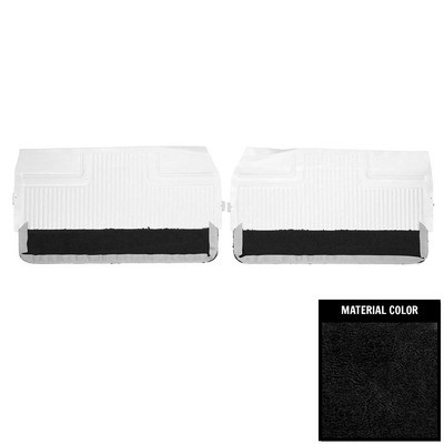 PUI Interiors 1966 Pontiac Grand Prix Black Front Door Panels - 66PD10