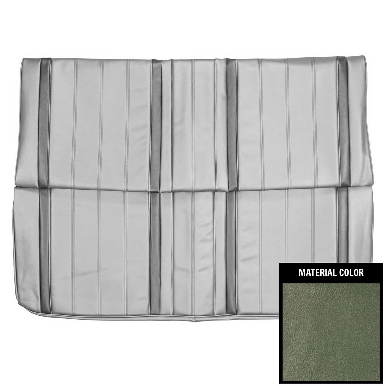 PUI Interiors 1966 Buick Skylark Hardtop 2 Tone Aqua Rear Bench Seat Cover - 66US05C