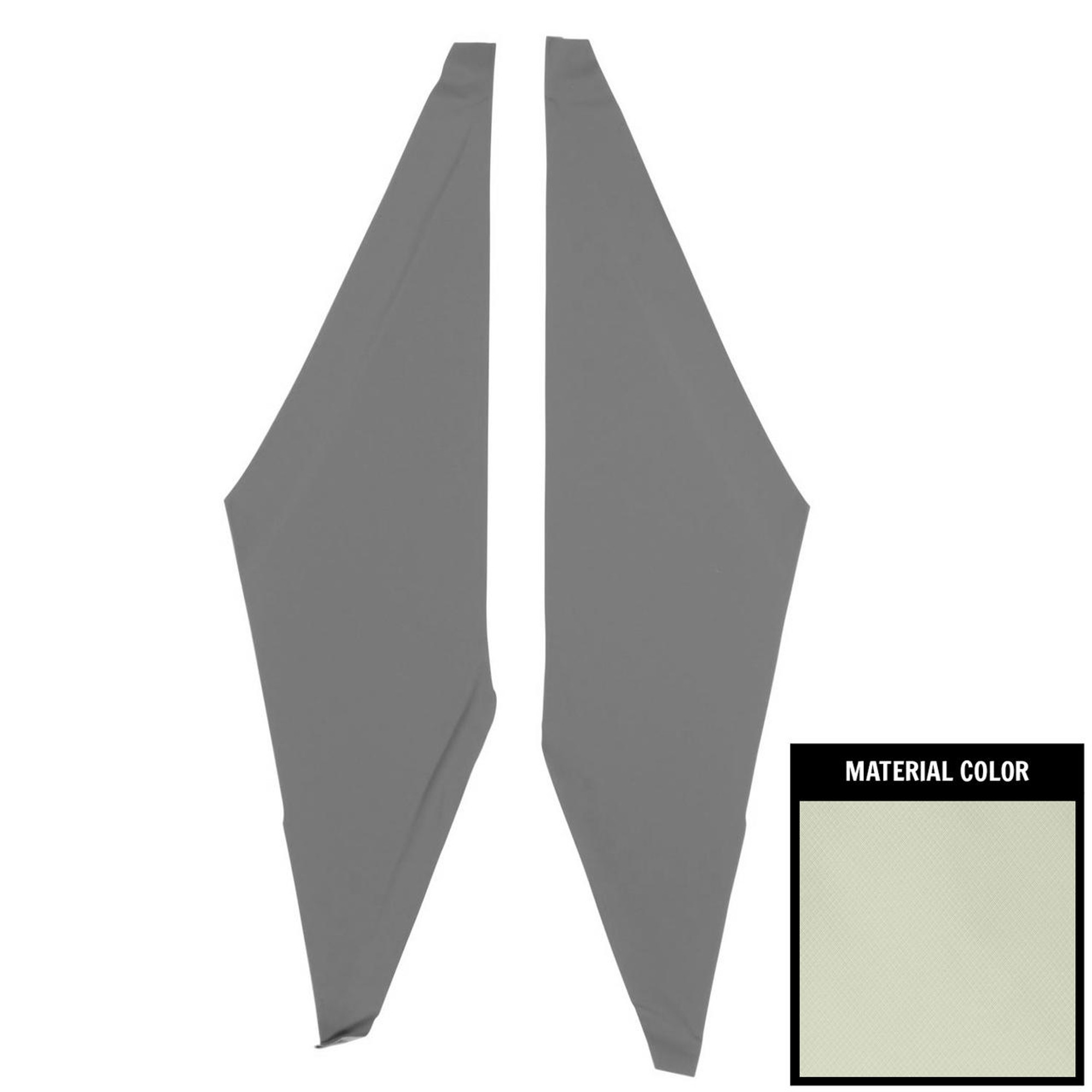 PUI Interiors 1966-1967 Chevrolet Nova White Basketweave Earmuff Boards - 66XHB101A