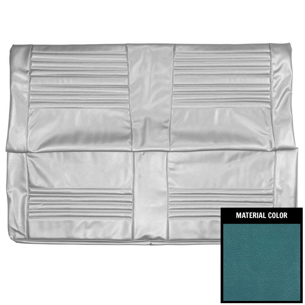 PUI Interiors 1967 Chevrolet Chevelle Hardtop Bright Blue Rear Bench Seat Cover - 67AS14C