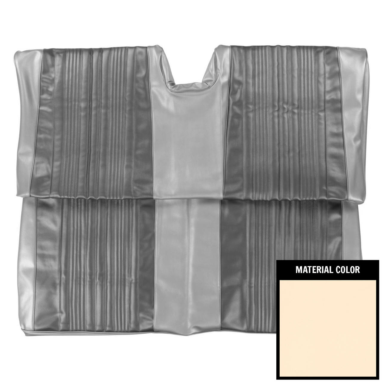 PUI Interiors 1967 Chevrolet Impala/SS Hardtop Off White Rear Bench Seat Cover - 67BS40C