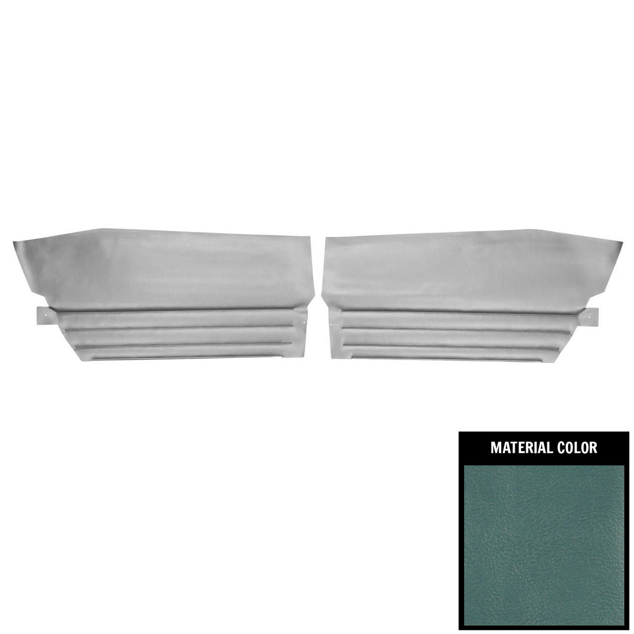 PUI Interiors 1967 Oldsmobile Cutlass Holiday Hardtop Light Blue Rear Door Panels - 67CD12C