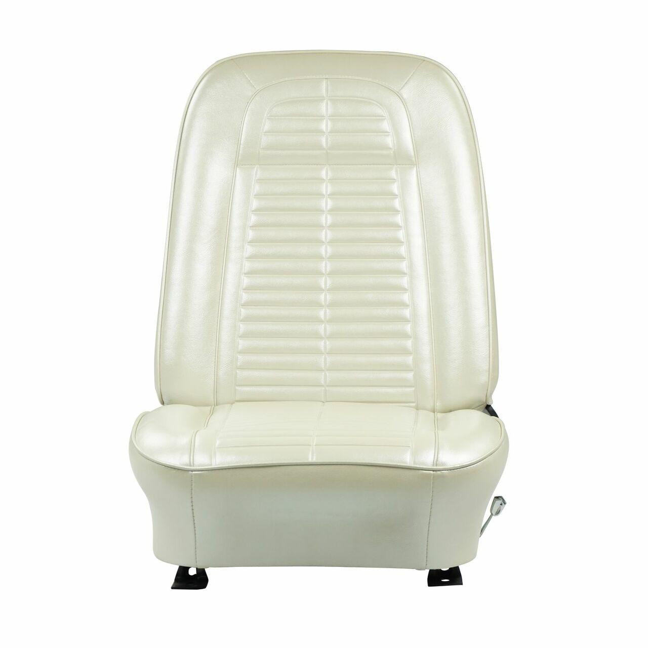 PUI Interiors 1967 GM F-Body Pre-Assembled Parchment Front Bucket Seats - 67ES27U-P