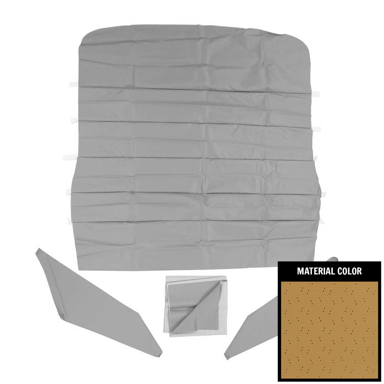 PUI Interiors 1967-1969 Pontiac Firebird Buckskin Perforated Headliner - 67FH112B