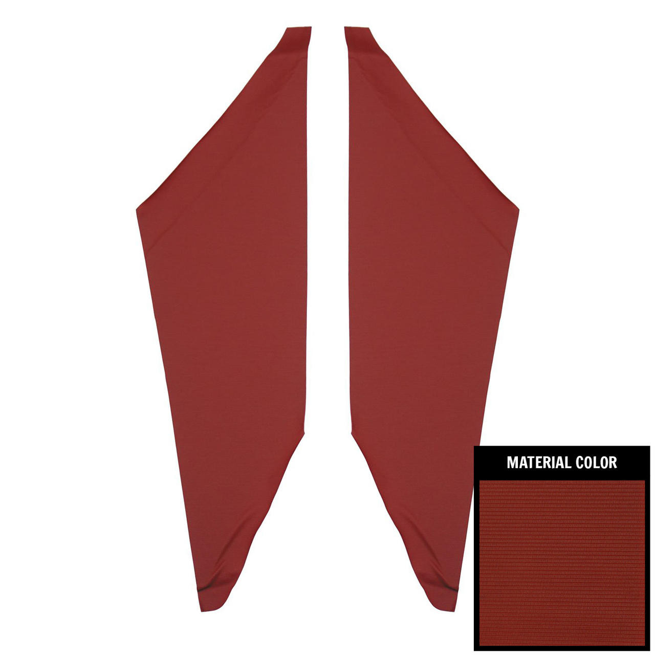 PUI Interiors 1968-1969 Chevrolet Camaro/Pontiac Firebird Red Ribbed Earmuff Boards - 67FHB103R