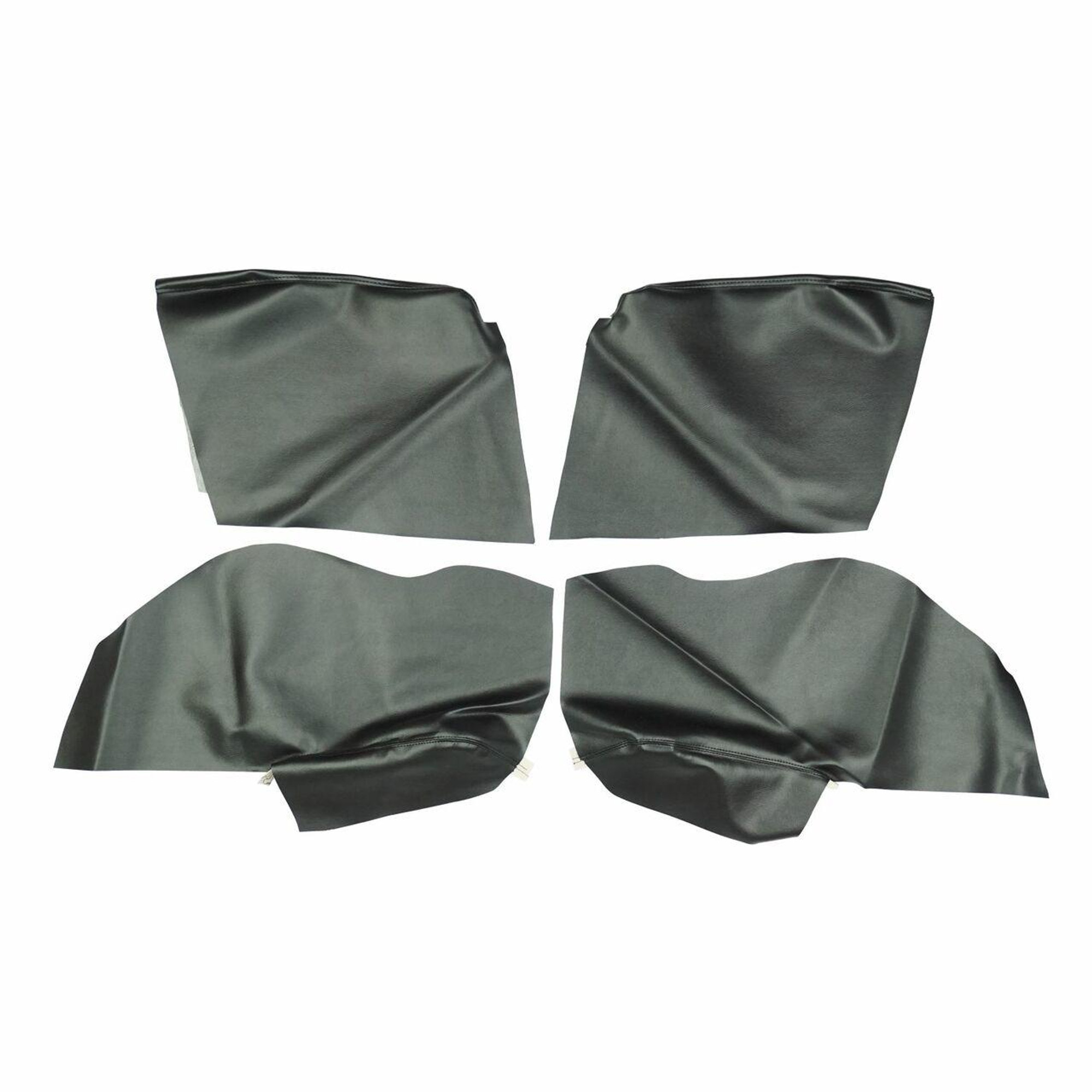 PUI Interiors 1967-1969 Camaro/Firebird Convertible Black Rear Armrest Covers - 67FR10