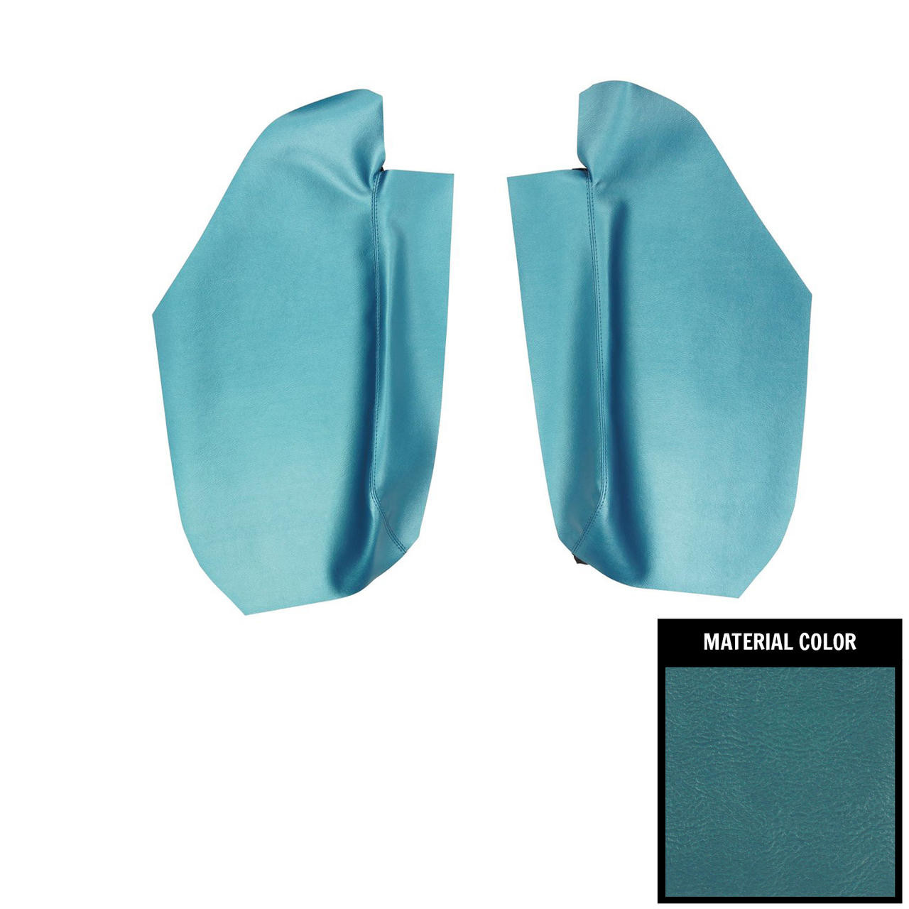 PUI Interiors 1967-1969 Camaro/Firebird Hardtop Bright Blue Rear Armrest Covers - 67FR14C