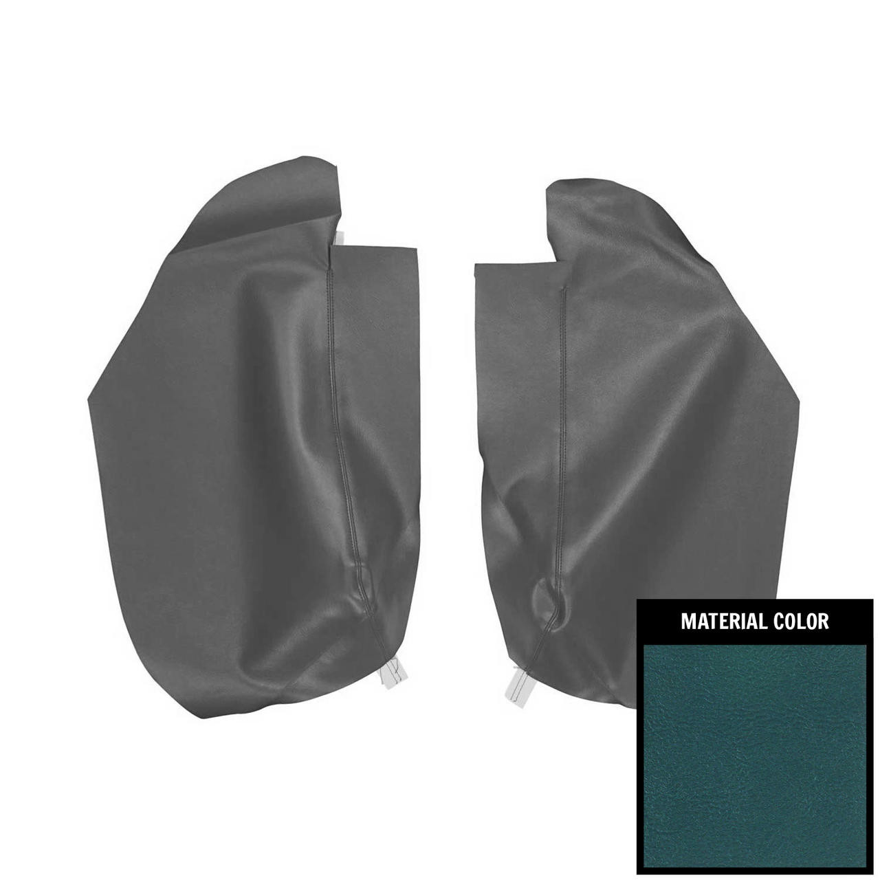 PUI Interiors 1968 Chevrolet Camaro/Pontiac Firebird Hardtop Medium Blue Rear Armrest Covers - 67FR17C