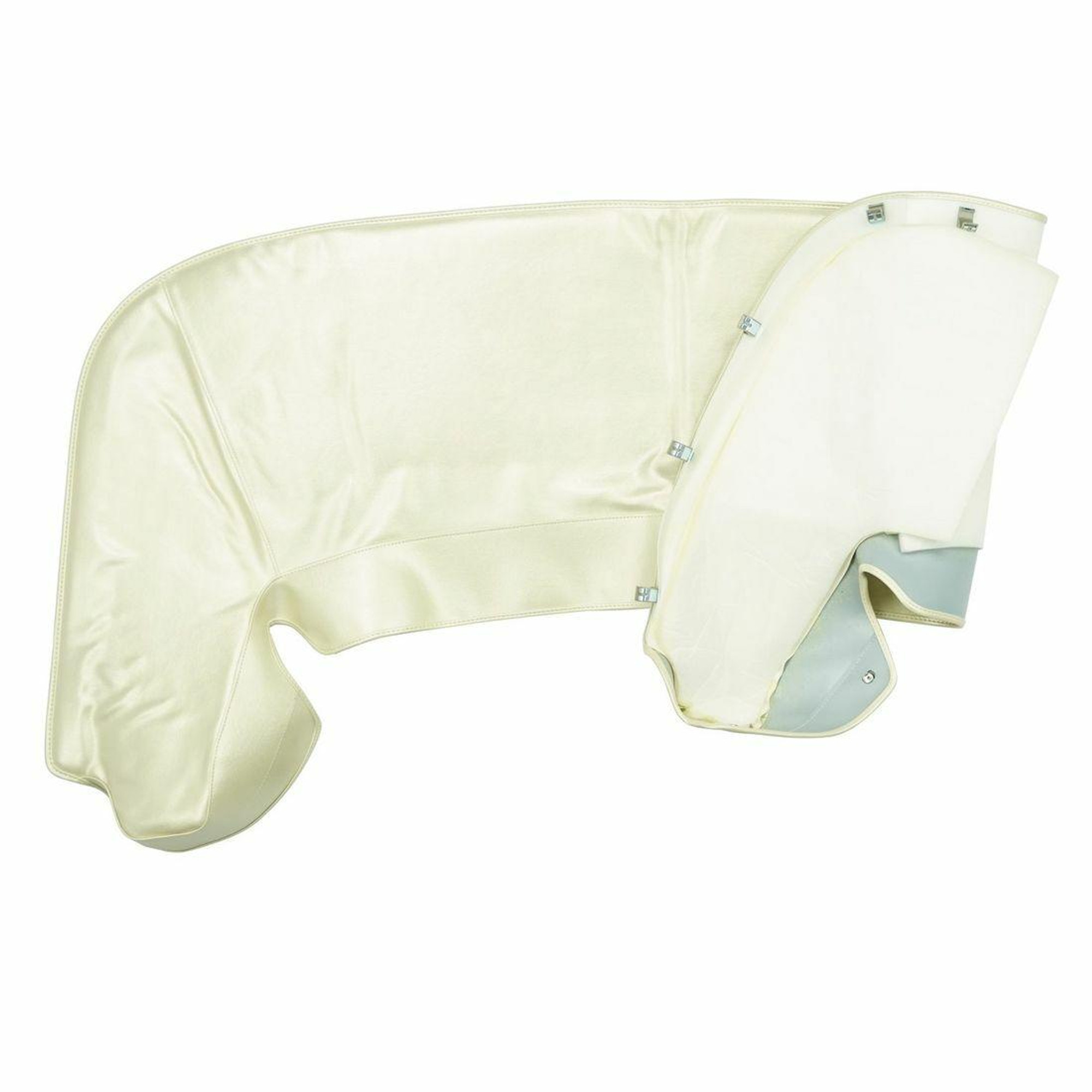 PUI Interiors 1967 and 1969 Pontiac Firebird Parchment Convertible Top Boot - 67FT27