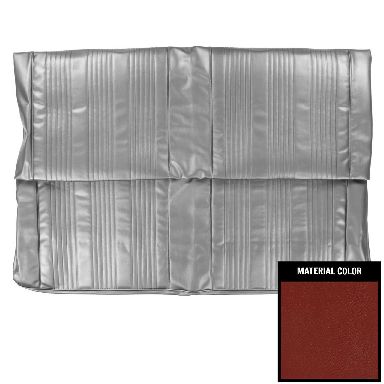 PUI Interiors 1967 Pontiac GTO/Lemans Sedan Red Rear Seat Cover - 67GS30S