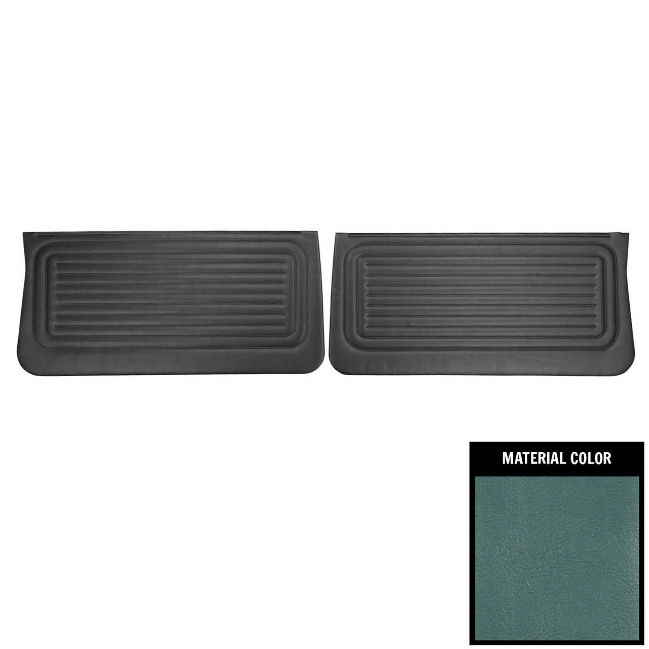 PUI Interiors 1967 Buick Special Light Blue Front Door Panels - 67UDS12