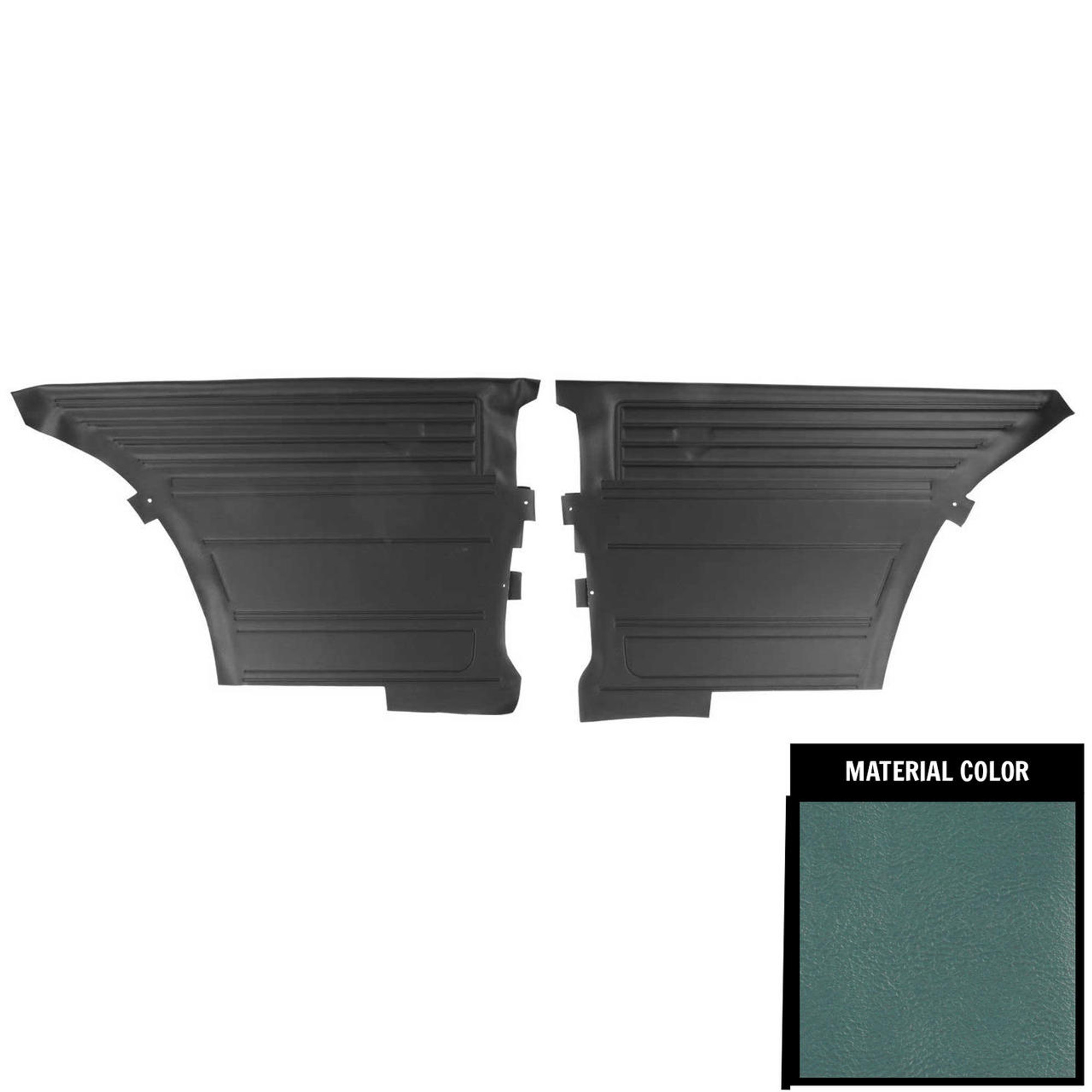 PUI Interiors 1968 Chevrolet Chevelle Hardtop Platinum Edition Light Blue Rear Door Panels - 68AD12C