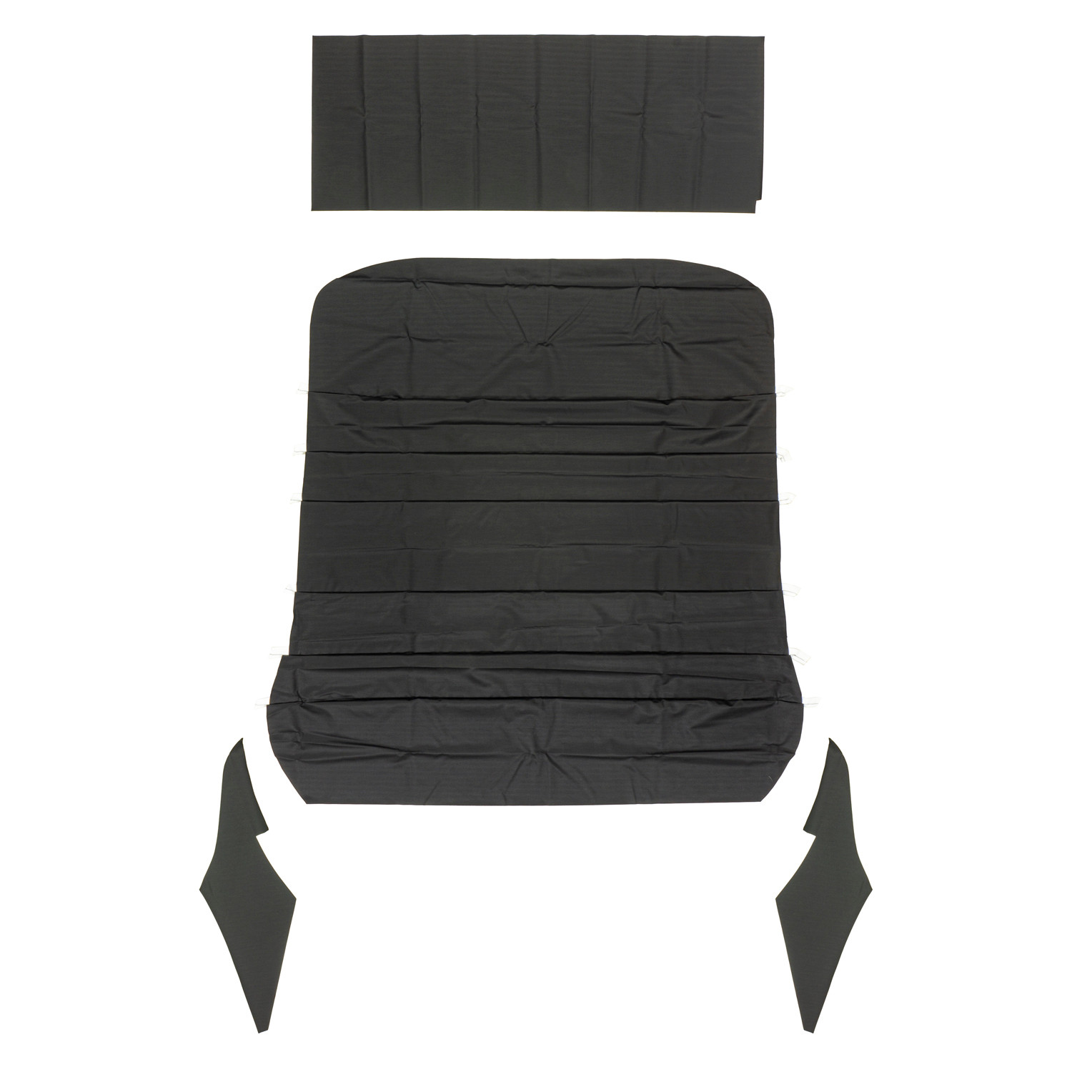 PUI Interiors 1968 Chevrolet Chevelle Black 6-Bow Ribbed Headliner - (68AH100R6)